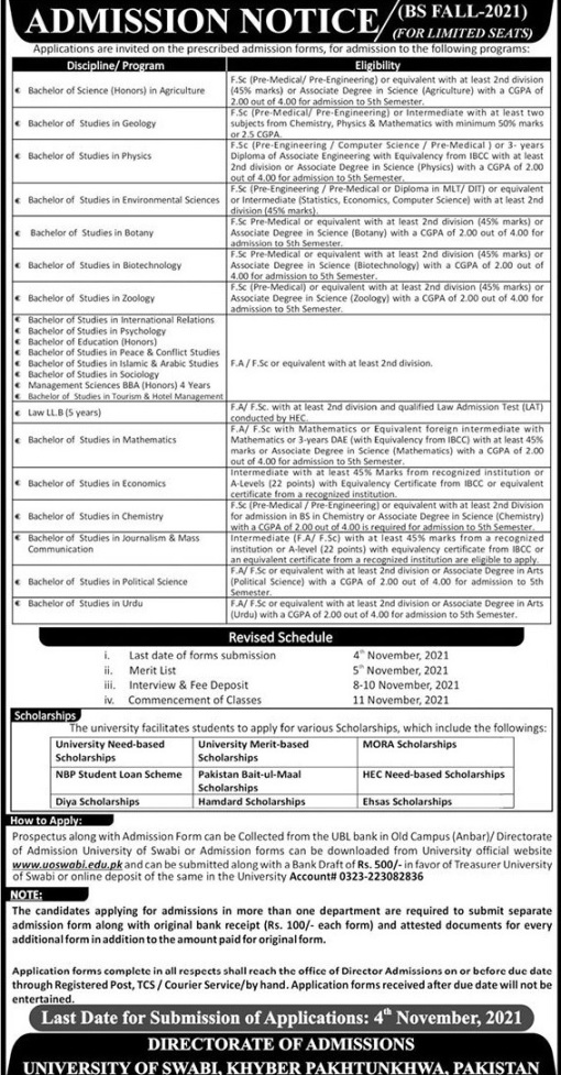 university of swabi thesis format