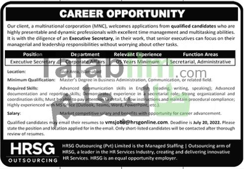 Job advertisement image.