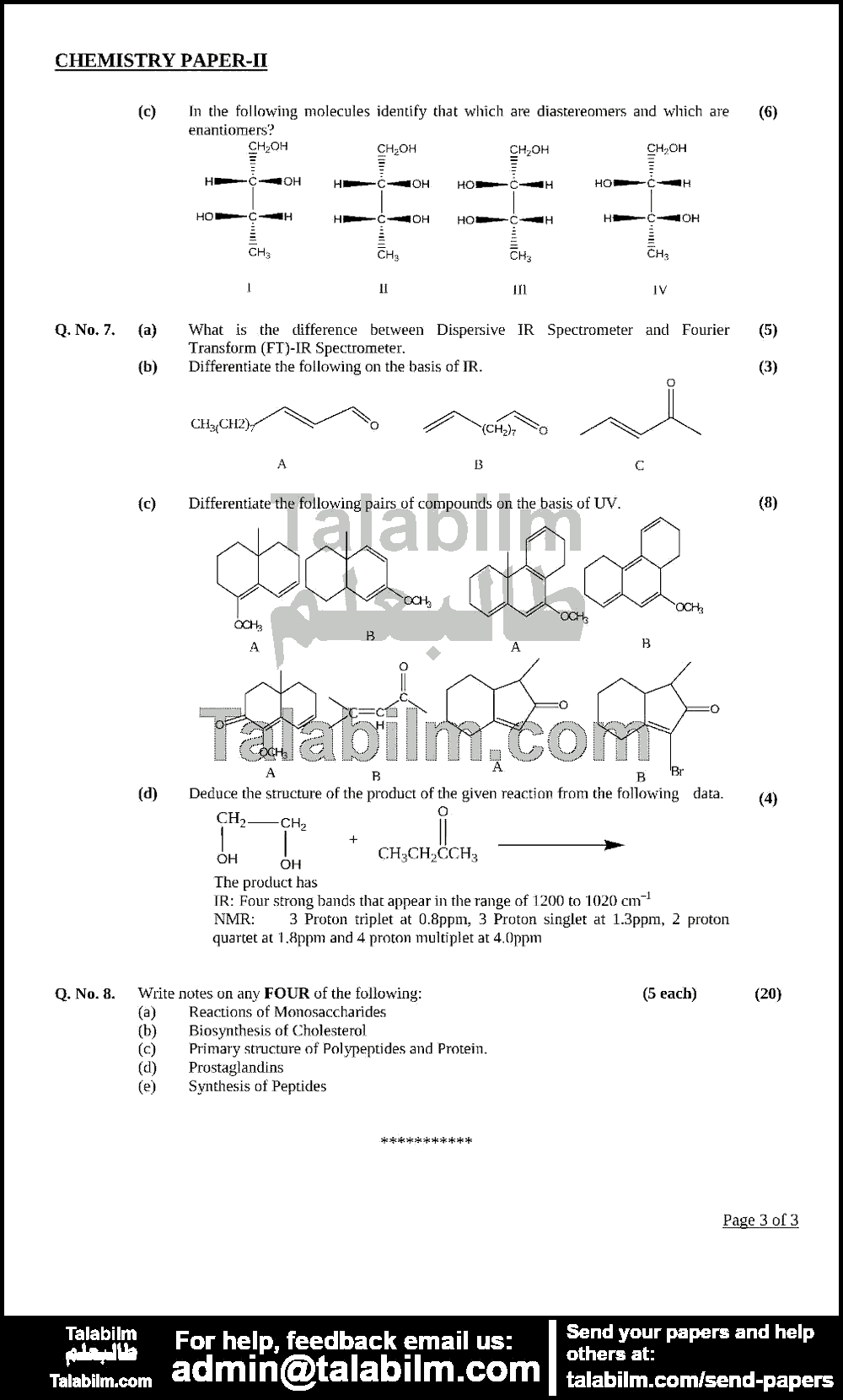 Chemistry 0 past paper for 2017 Page No. 4