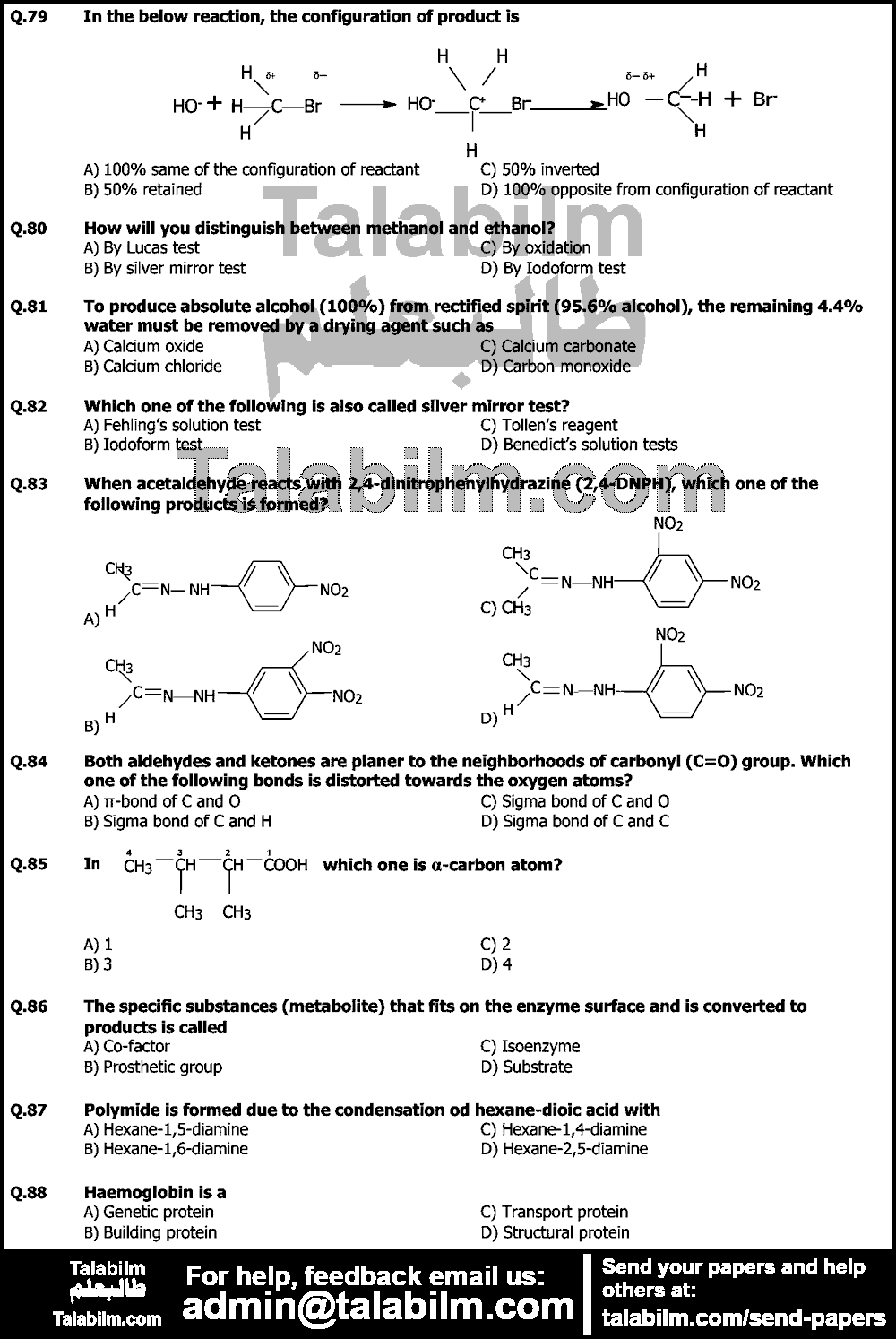 UHS MDCAT 0 past paper for Chemistry 2015 Page No. 5
